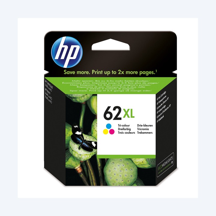Hp Cartuccia ink originale 62XL C/M/Y C2P07AE 415 pag | Ecotempo
