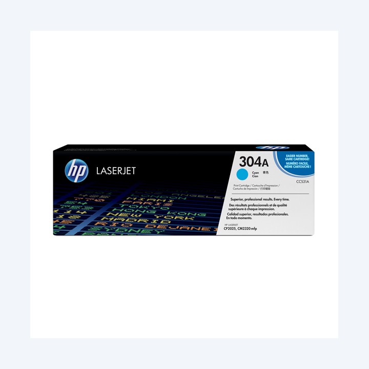 Hp Toner originale 304A Ciano CC531A 2.800 pag | Ecotempo