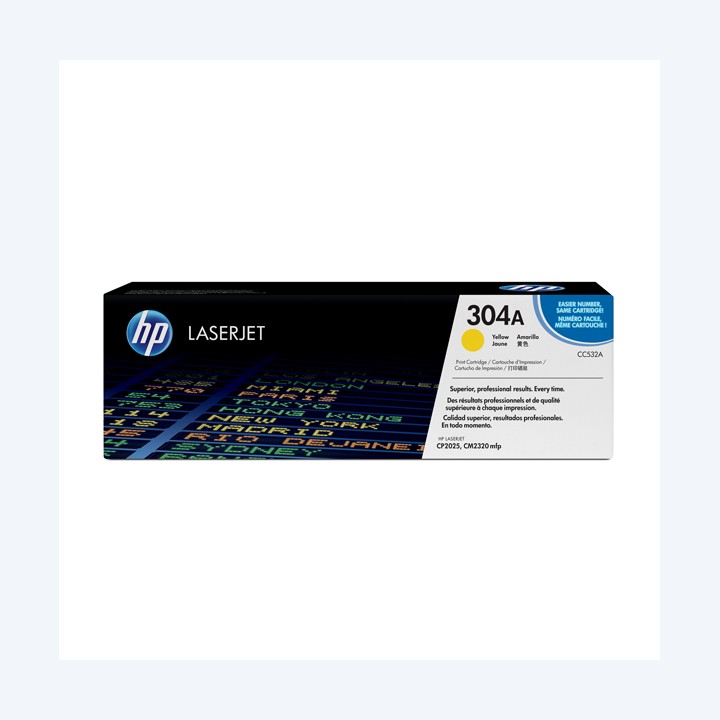 Hp Toner originale 304A Giallo CC532A 2.800 pag | Ecotempo
