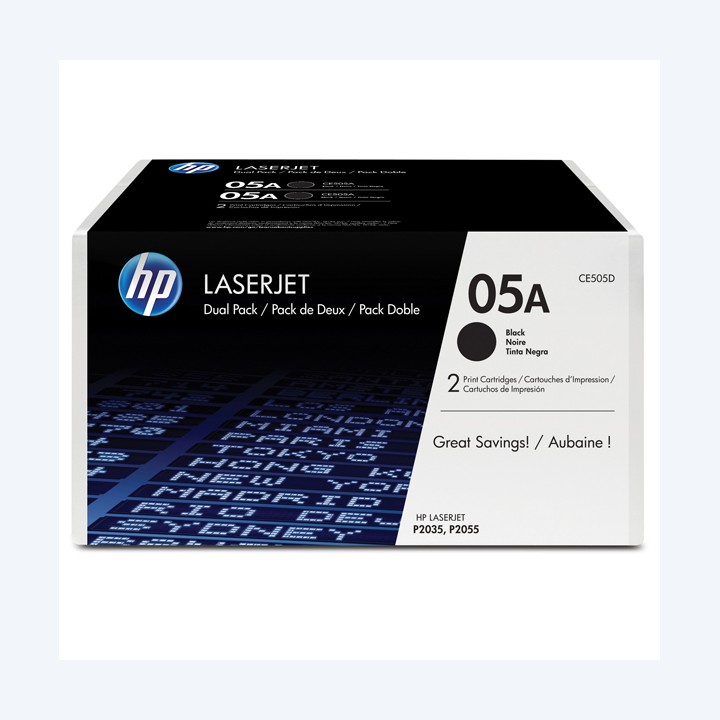 Hp Confezione 2 Toner originale 05A — HPCE505D | Ecotempo
