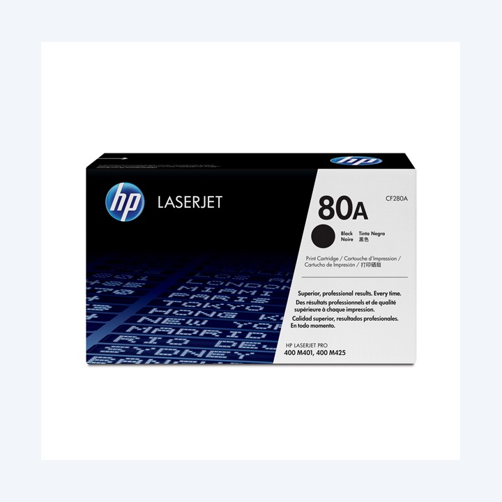 Hp Toner originale 80A Nero CF280A 2.560 pag | Ecotempo