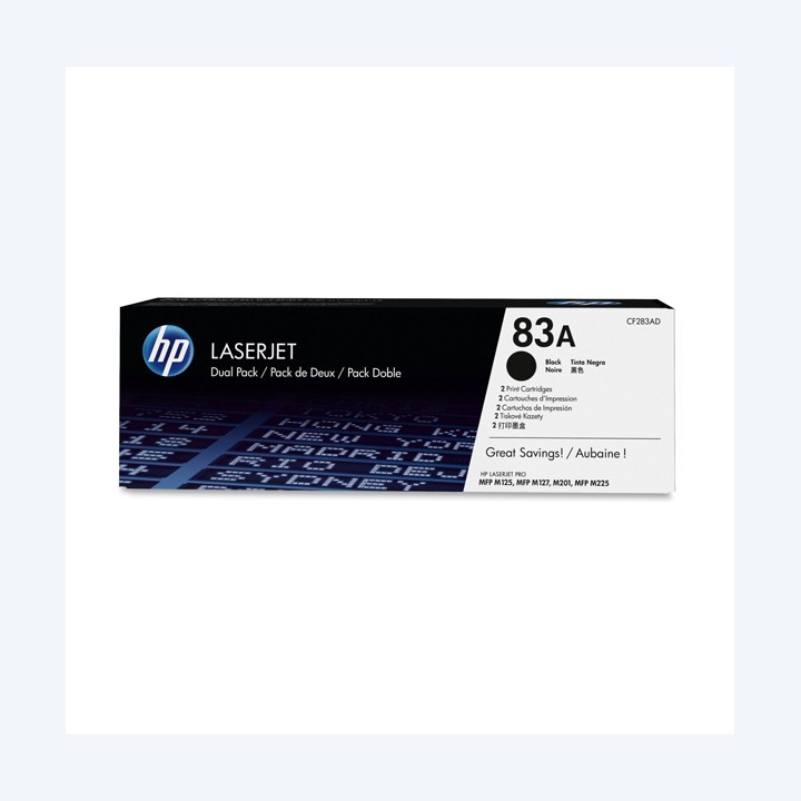 Hp Confezione 2 Toner originale 83A — HPCF283AD | Ecotempo