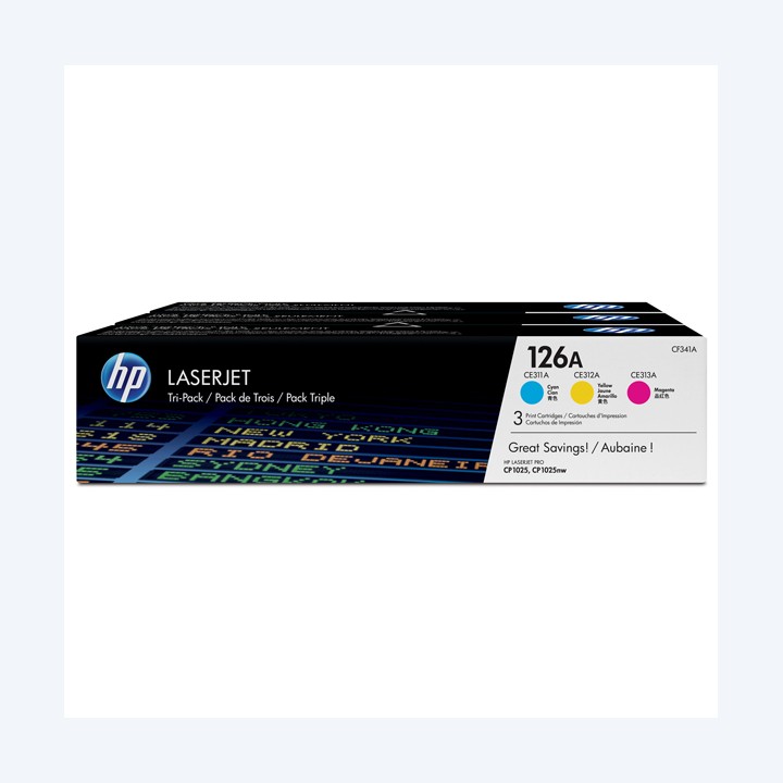Hp Toner originale 126A C/M/Y CF341A 1.000 pag cad | Ecotempo