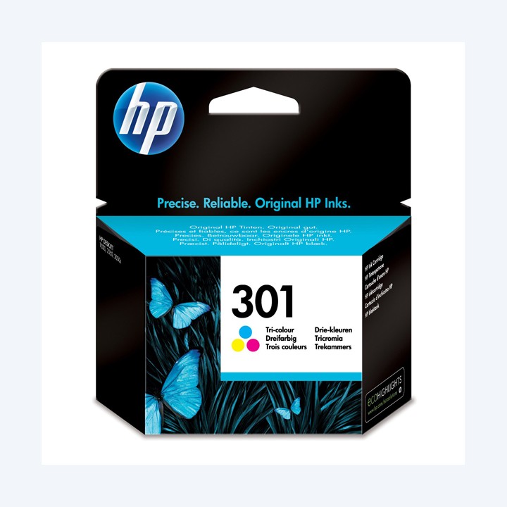 Hp Cartuccia ink originale 301 C/M/Y CH562EE 165 pag | Ecotempo
