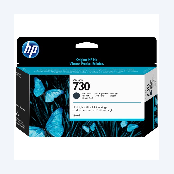 Hp Cartuccia ink originale 730 Nero opaco P2V65A 130ml | Ecotempo