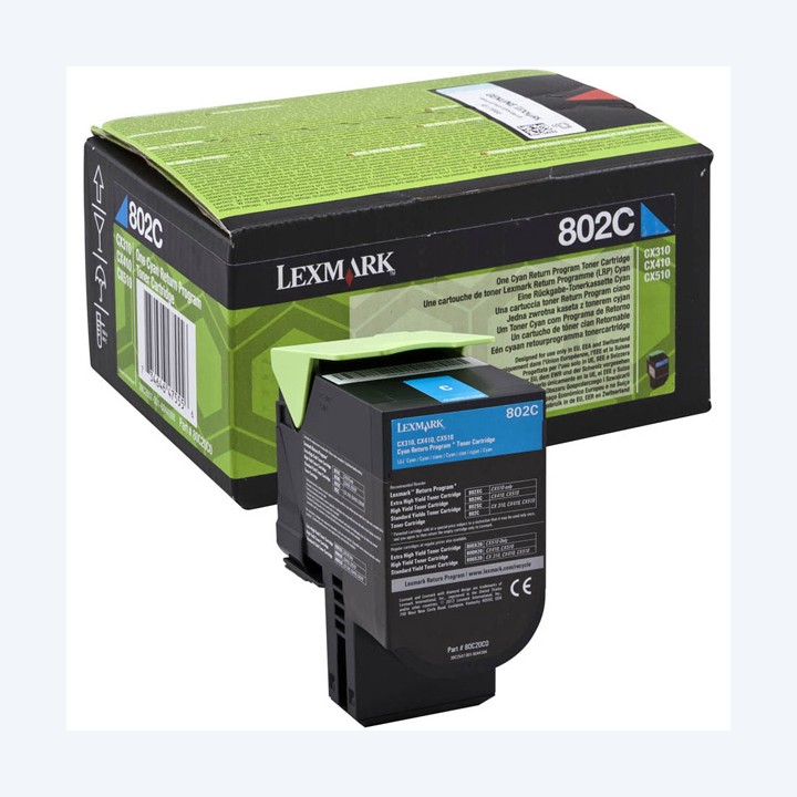 Lexmark Toner Ciano 80C20C0 return program 1.000 pag | Ecotempo