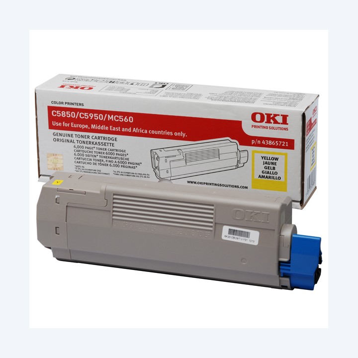 Oki Toner Giallo C5850/C5950 43865721 6.000 pag | Ecotempo