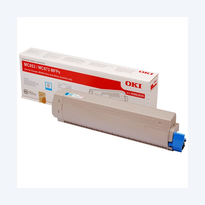 Oki Toner Ciano MC853/873 45862839 7.300 pag | Ecotempo