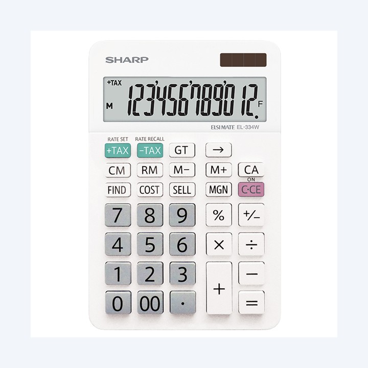 Sharp Calcolatrice da Tavolo EL-334W — SHAEL334W | Ecotempo