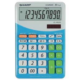 Sharp Calcolatrice da tavolo Blu EL M332B 10 cifre | Ecotempo