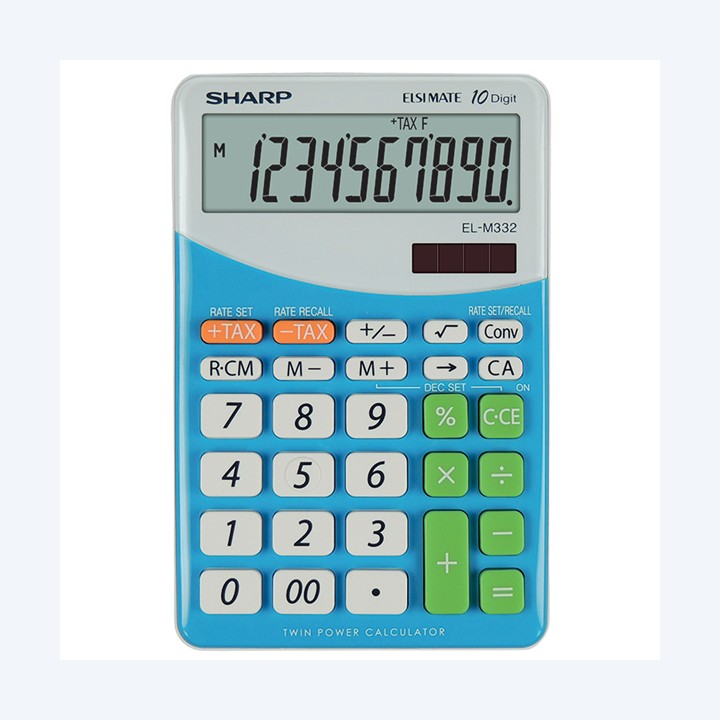 Sharp Calcolatrice da tavolo Blu EL M332B 10 cifre | Ecotempo