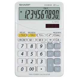 Sharp Calcolatrice da tavolo Bianco EL M332B 10 cifre | Ecotempo