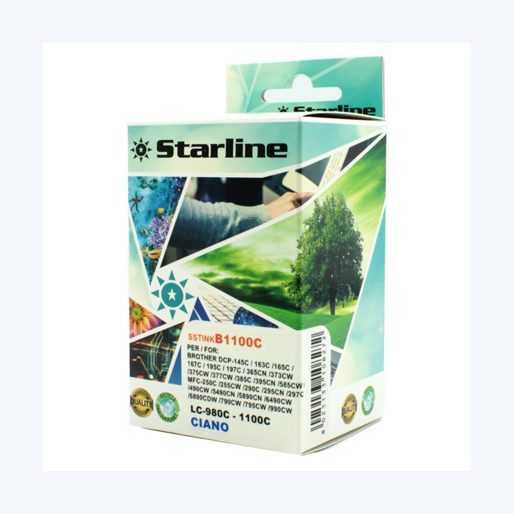 Starline Cartuccia ink per Brother Ciano LC980C 16ml | Ecotempo