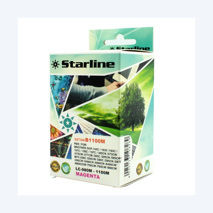 Starline Cartuccia ink per Brother Magenta LC980M 16ml | Ecotempo