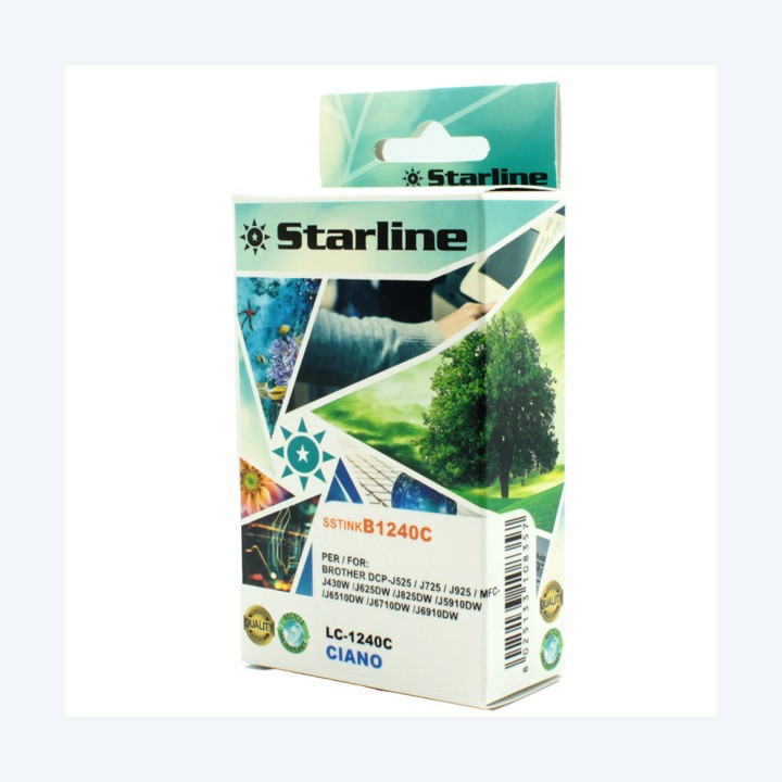 Starline Cartuccia ink per Brother Ciano LC1240C 12ml | Ecotempo