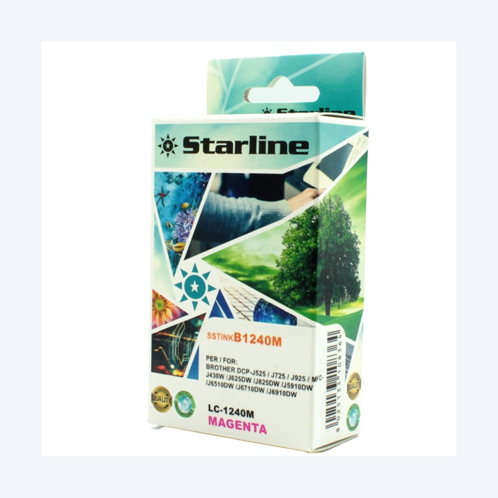Starline Cartuccia ink per Brother Magenta LC1240M 12ml | Ecotempo