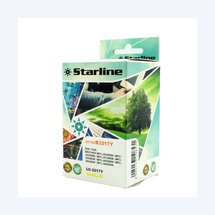 Starline Cartuccia ink per Brother Giallo LC3217Y 9ml | Ecotempo