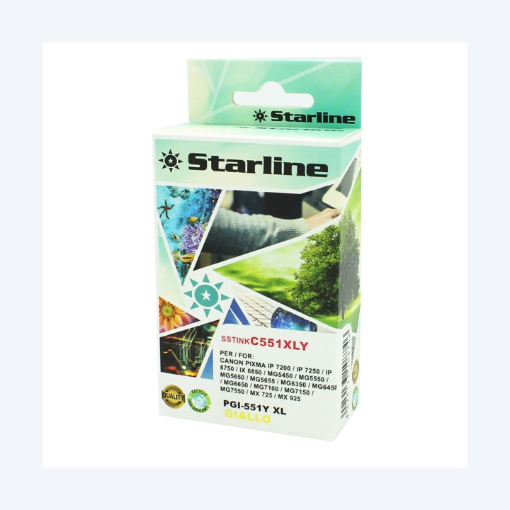 Starline Cartuccia ink per Canon Giallo — SSTINKC551XLY | Ecotempo