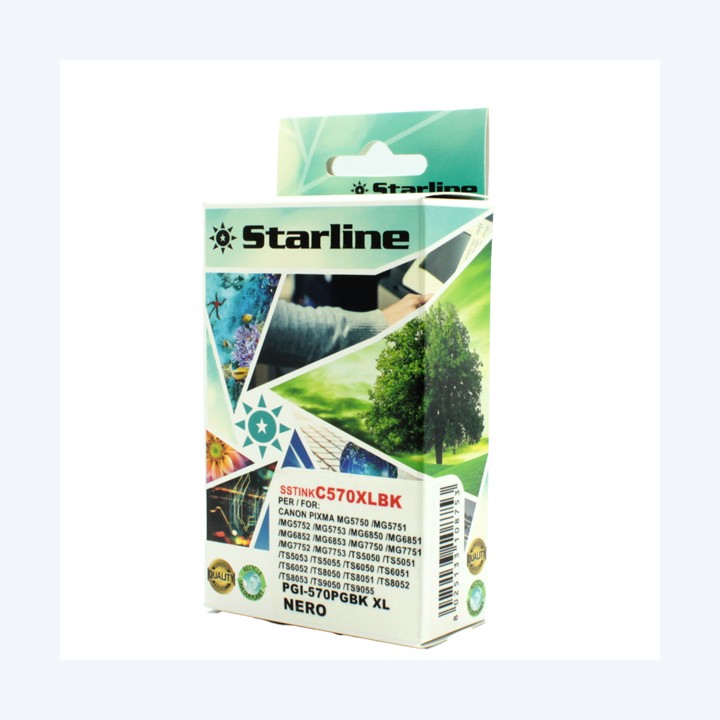 Starline Cartuccia ink per Canon Nero PGI570BK 23,4ml | Ecotempo