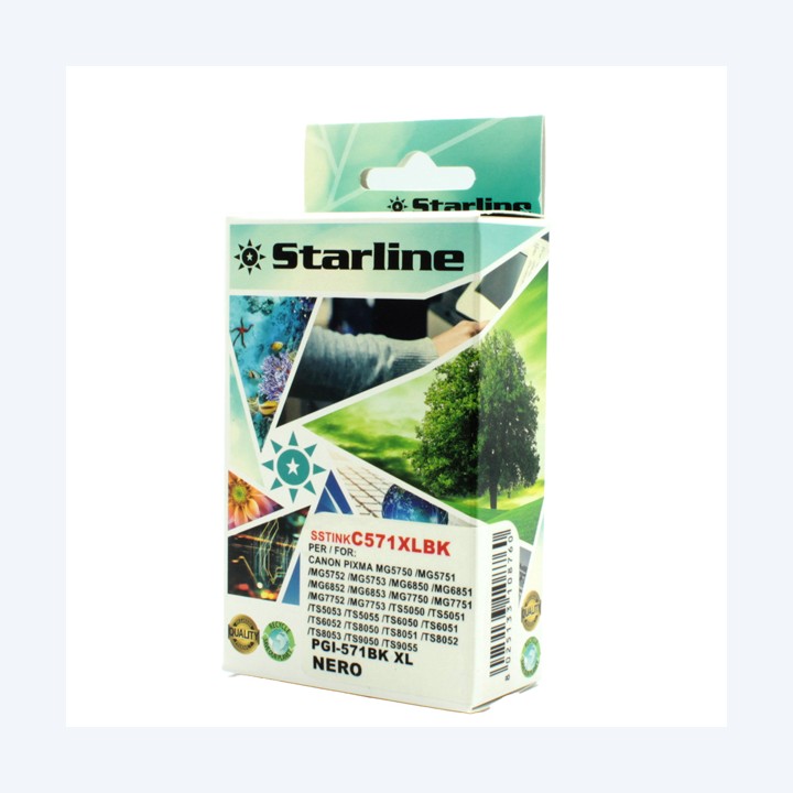 Starline Cartuccia ink per Canon Nero CLI571BK 12,4ml | Ecotempo