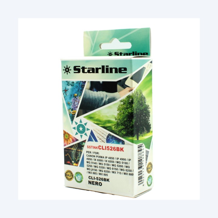 Starline Cartuccia ink per Canon Nero CLI526 BK 9ml | Ecotempo