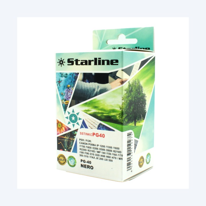 Starline Cartuccia ink Nero per print c/Canon pg40 16ml | Ecotempo