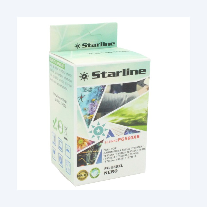 Starline Cartuccia compatibile PG-560XL — SSTINKCPG560XB | Ecotempo