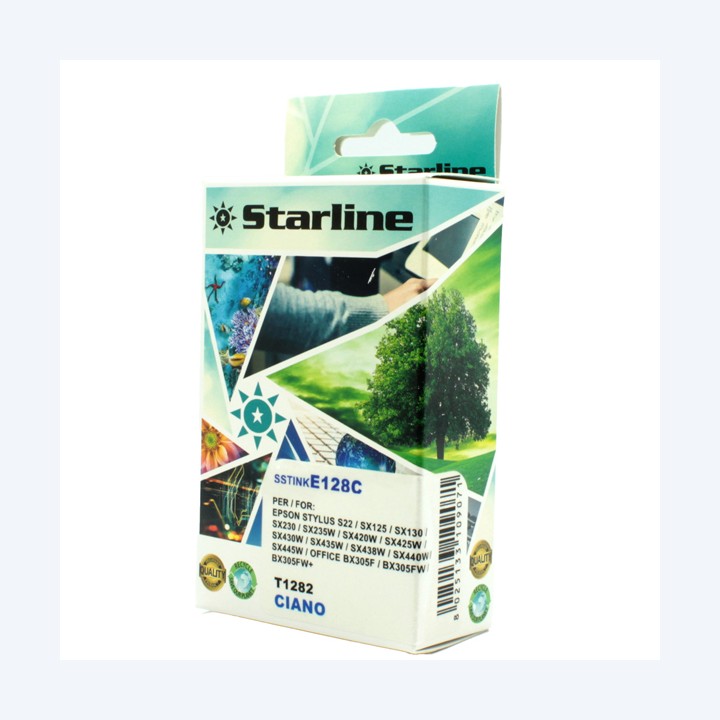 Starline Cartuccia ink per Epson Ciano — SSTINKE128C | Ecotempo