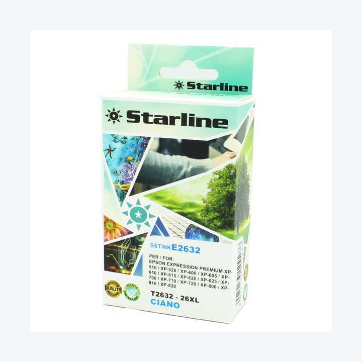 Starline Cartuccia ink per Epson Ciano — SSTINKE2632 | Ecotempo