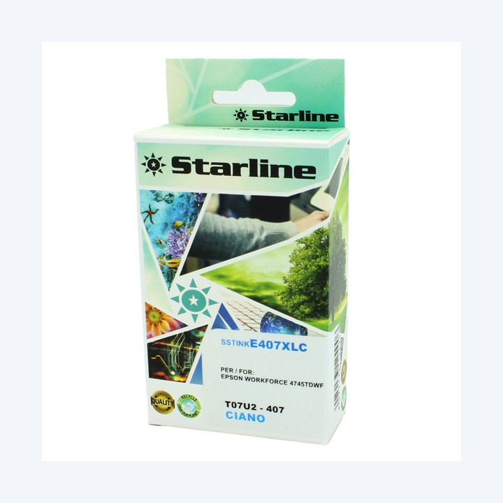 Starline Cartuccia Ink compatbile per — SSTINKE407XLC | Ecotempo