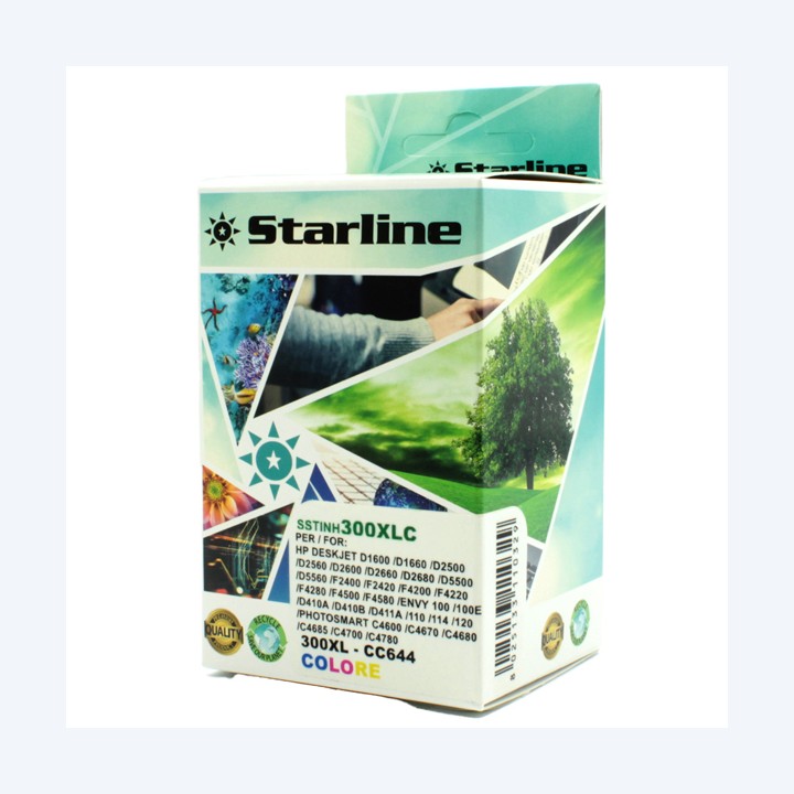 Starline Cartuccia ink Compatibile per HP 300XL Colore | Ecotempo