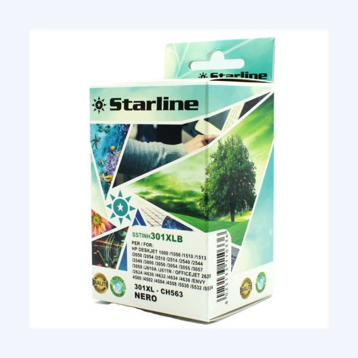 Starline Cartuccia ink Compatibile per HP 301XL Nero | Ecotempo