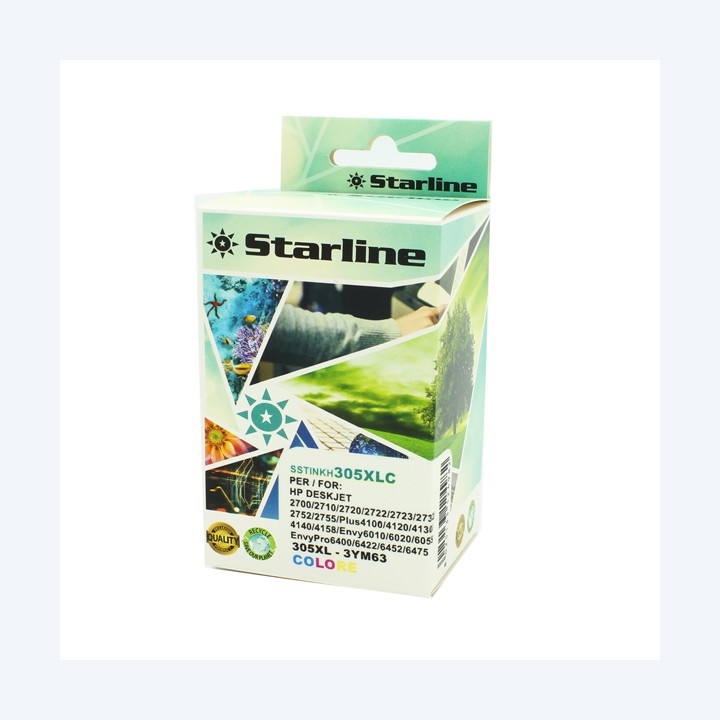 Starline Cartuccia Ink Compatibile HP 305XL C/M/Y 18ml | Ecotempo