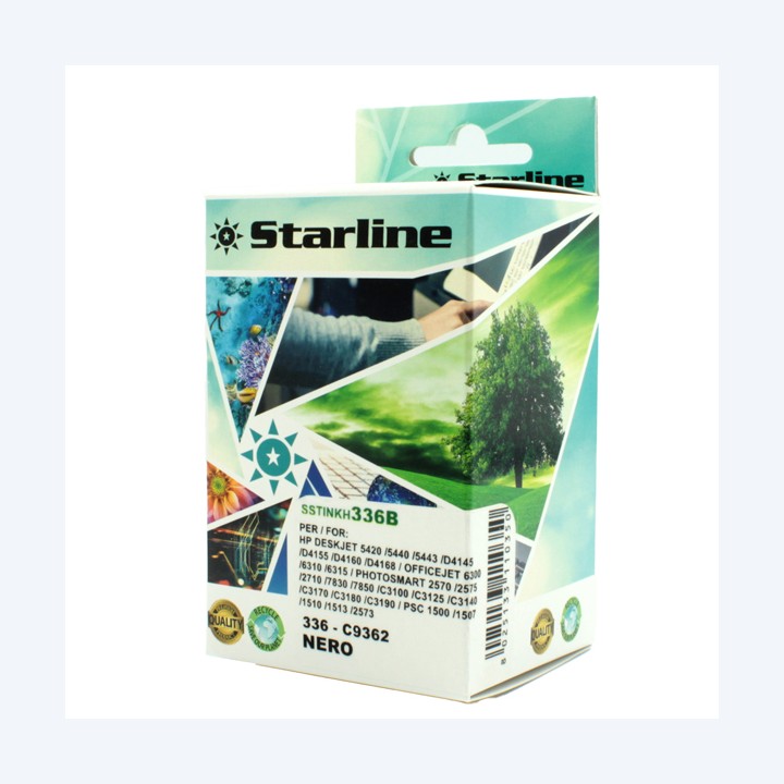 Starline Cartuccia ink Compatibile per HP 336 Nero | Ecotempo