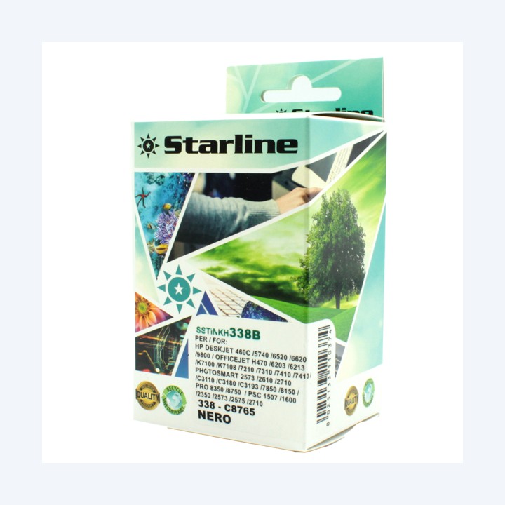 Starline Cartuccia ink Compatibile per HP 338 Nero | Ecotempo