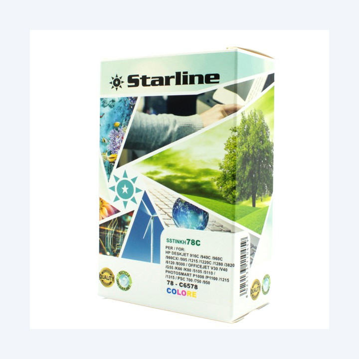 Starline Cartuccia ink Compatibile per HP 78 C/M/Y | Ecotempo