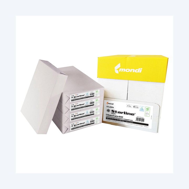 Carta fotocopie A4 75 gr bianco Basic — STL2004D | Ecotempo