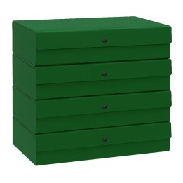 Scatola progetto dorso 8 cm verde Starline | Ecotempo