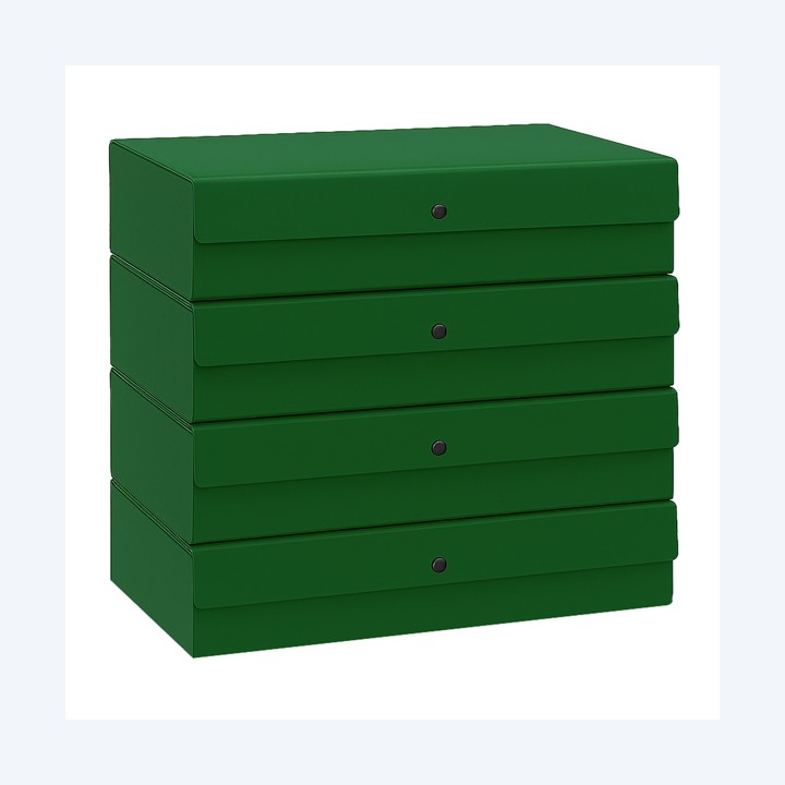 Scatola progetto dorso 8 cm verde Starline | Ecotempo
