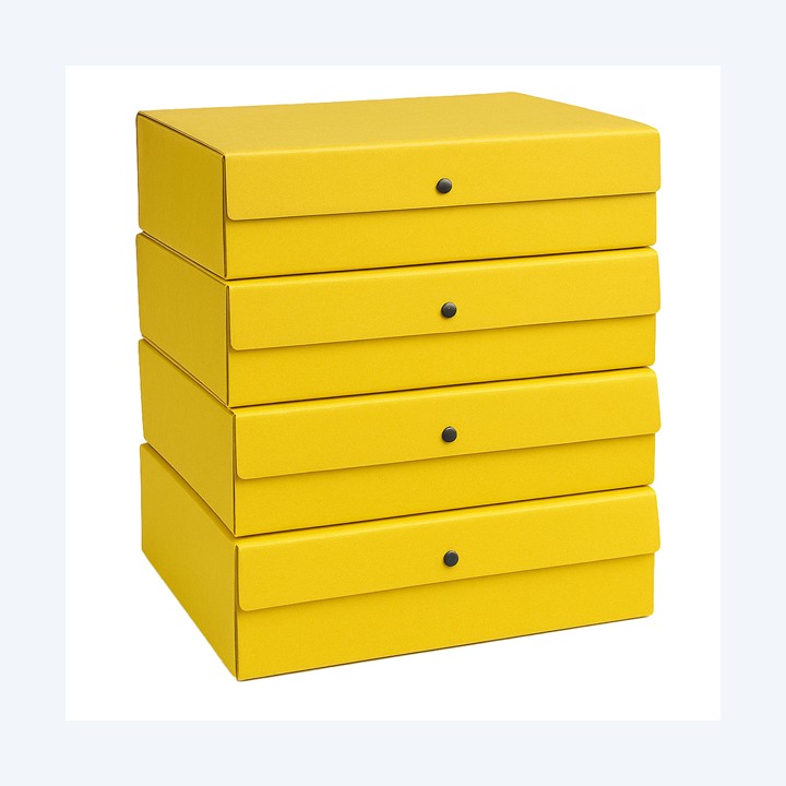 Scatola progetto dorso 10 cm giallo Starline | Ecotempo