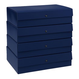 Scatola progetto dorso 12 cm blu Starline | Ecotempo