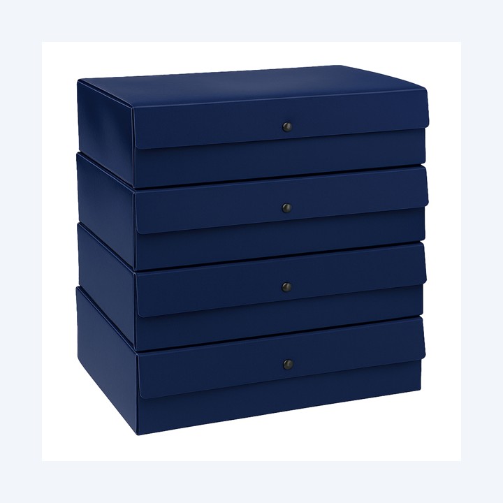 Scatola progetto dorso 12 cm blu Starline | Ecotempo