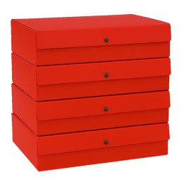 Scatola progetto dorso 14 cm rosso Starline | Ecotempo