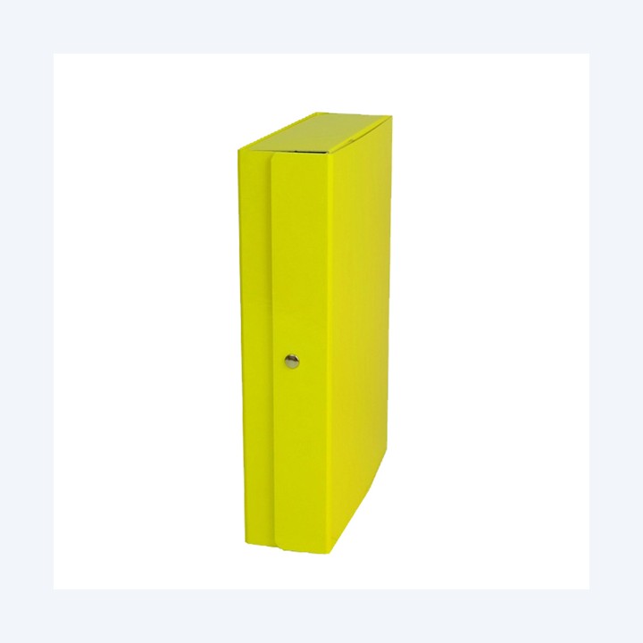 Scatola progetto Glossy dorso 12 cm giallo Starline | Ecotempo