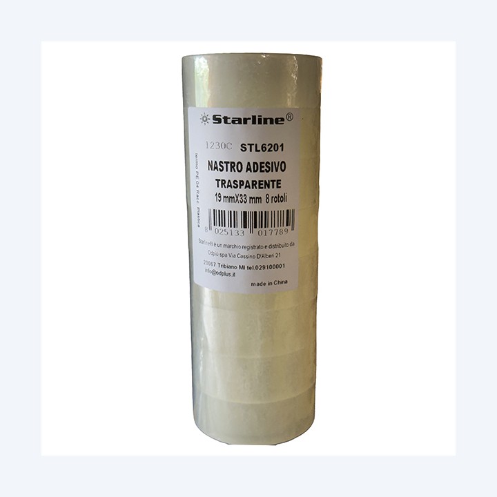 Nastro adesivo 19 mm x 33 m PP — STL6201 | Ecotempo