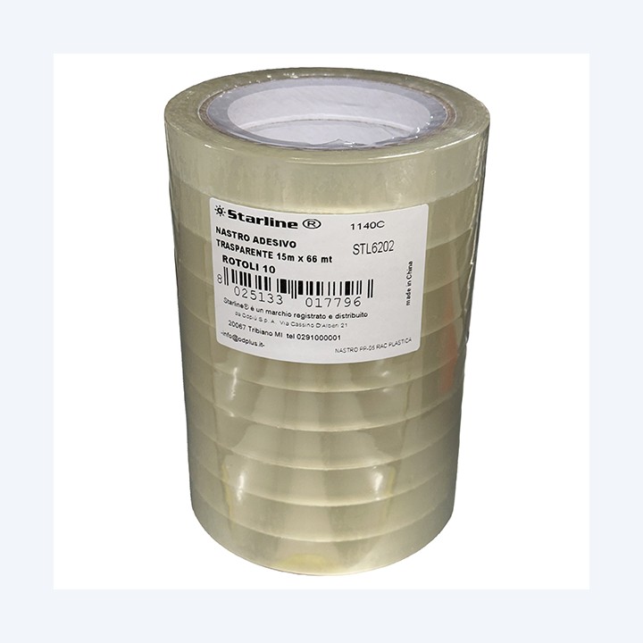 Nastro adesivo 15 mm x 66 m PP — STL6202 | Ecotempo