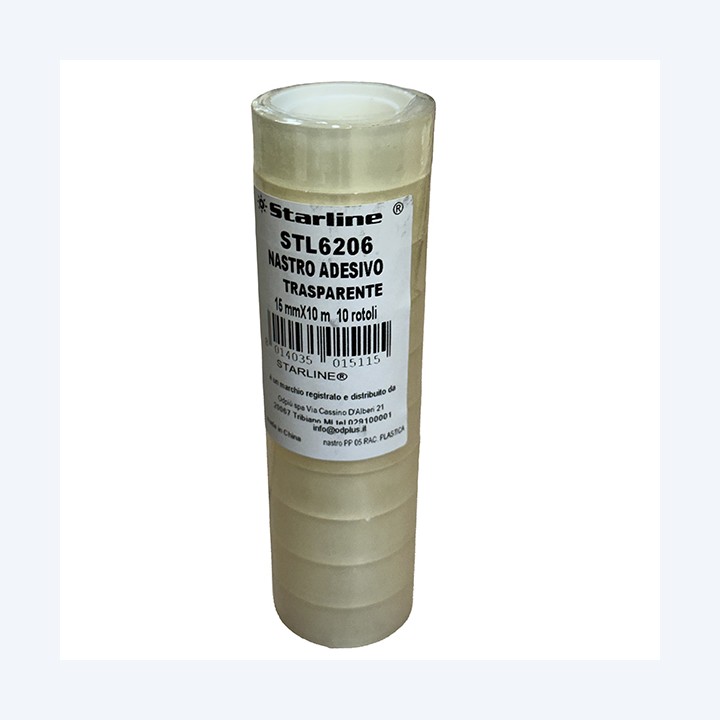 Nastro adesivo 15 mm x 10 m PP — STL6206 | Ecotempo