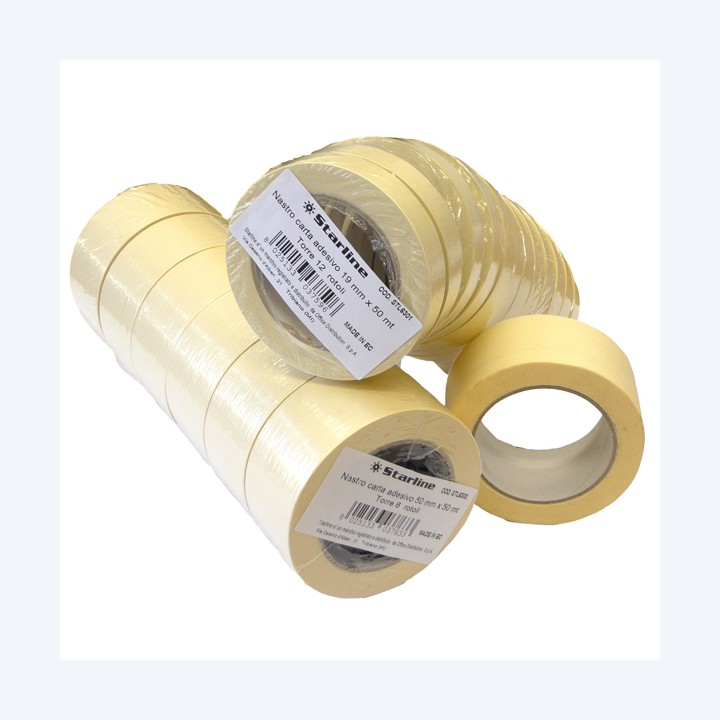Nastro adesivo 25 mm x 50 m carta beige Starline | Ecotempo