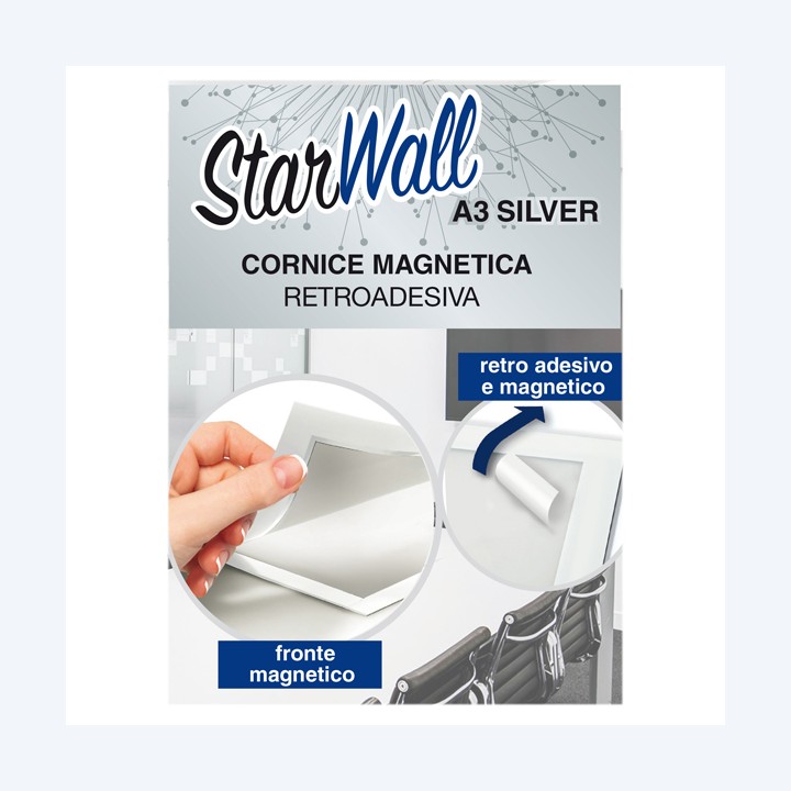 Cornice magnetica retroadesiva Starwall — STL6432 | Ecotempo