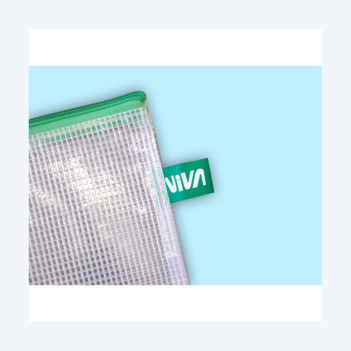Busta a rete con cerniera gialla PVC 20 — STL7310 | Ecotempo